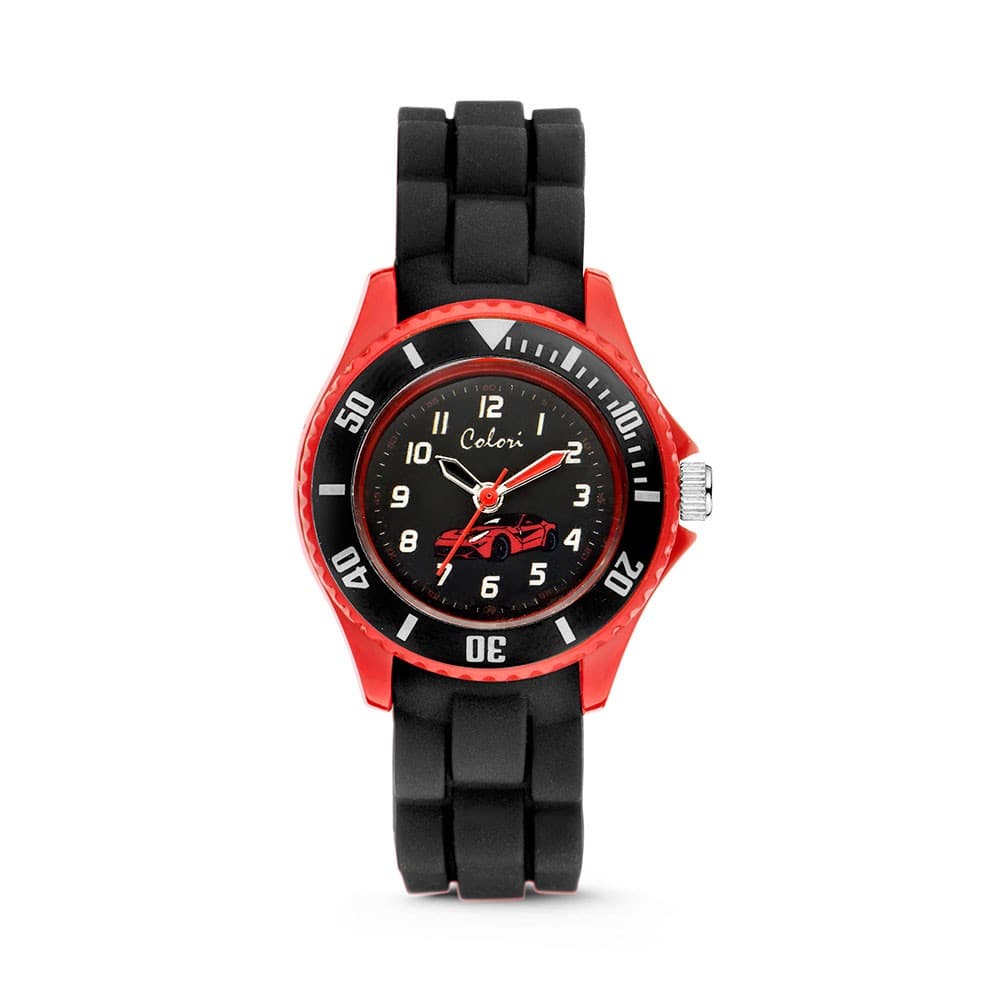 Ρολόι παιδικό Colori Black Rubber Strap