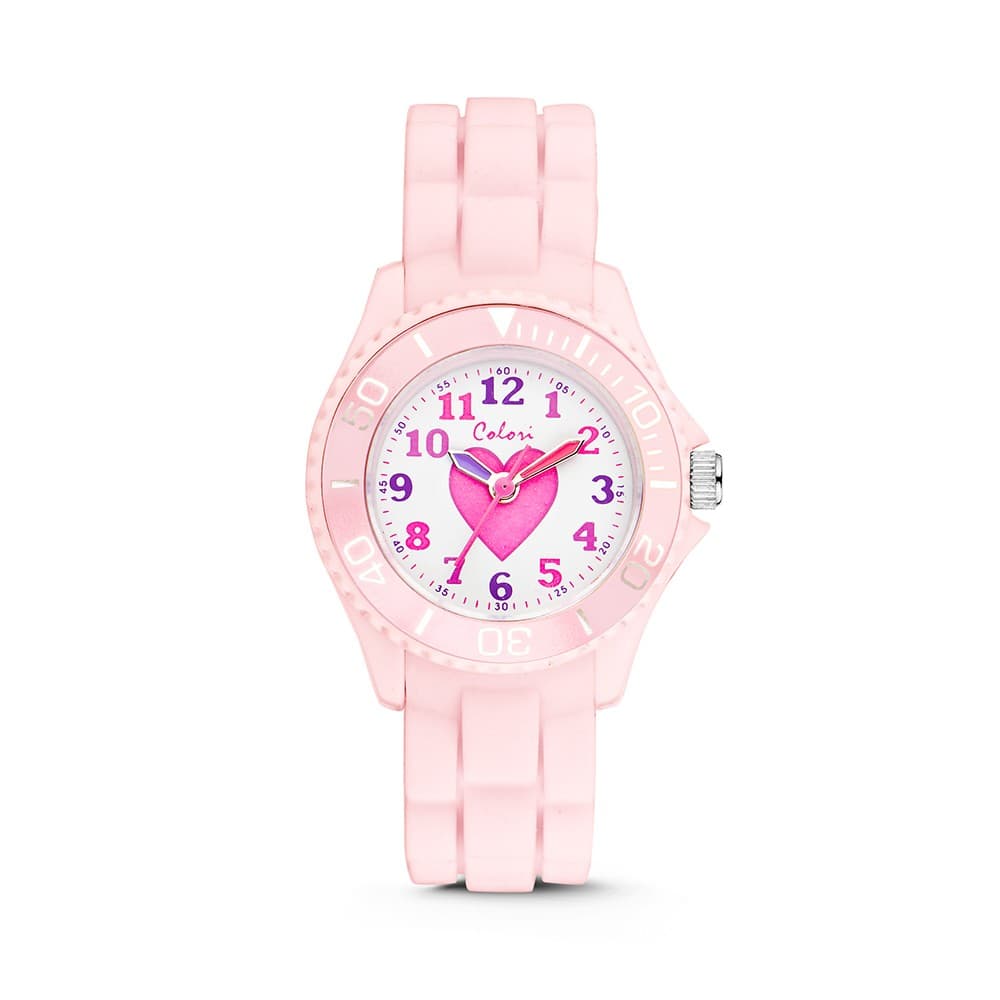 Ρολόι Παιδικό Colori Pink Rubber Strap